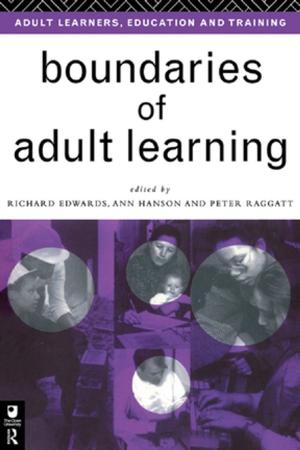 Cover of the book Boundaries of Adult Learning by Junko Onosaka