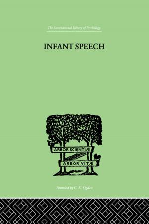 Cover of the book Infant Speech by G. D. H. Cole