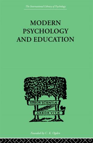 Cover of the book Modern Psychology And Education by Michael Margolis, Gerson Moreno-Riaño