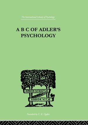 Book cover of A B C Of Adler'S Psychology