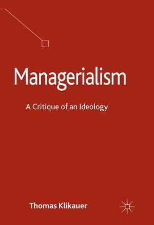 Cover of the book Managerialism by A. Perna, E. Baraldi