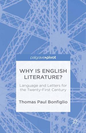 Book cover of Why is English Literature?