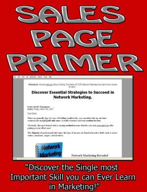 Cover of the book Sales Page Primer by Ron Smith