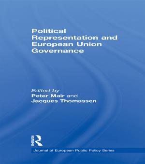 Cover of the book Political Representation and European Union Governance by Jean Piaget, Paul Fraisse, Maurice Reuchlin