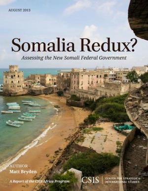 Book cover of Somalia Redux?