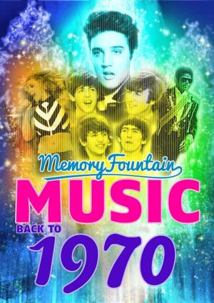 Cover of 1970 MemoryFountain Music: Relive Your 1970 Memories Through Music Trivia Game Book Layla, Bridge Over Troubled Water, Let It Be by Beatles, and More!