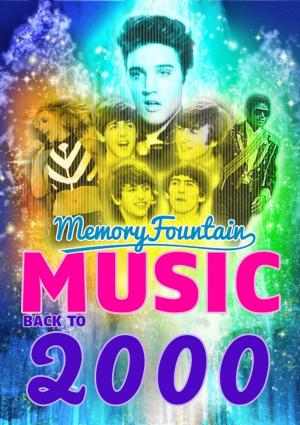 Cover of 2000 MemoryFountain Music: Relive Your 2000 Memories Through Music Trivia Game Book Breathe, Smooth, Say My Name, and More!