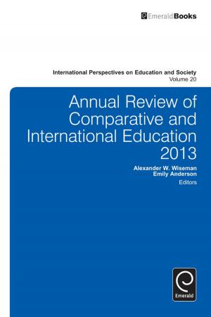 Cover of the book Annual Review of Comparative and International Education 2013 by Howard Harris, Michael Schwartz, Sandra Lynch, Matthew Beard