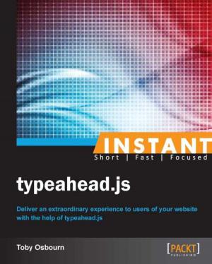 Cover of the book Instant typeahead.js by Damien Bruyndonckx