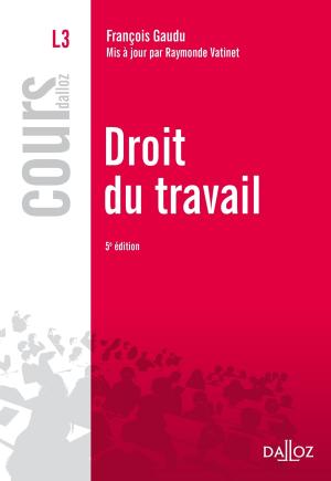 Cover of the book Droit du travail by Bastien François