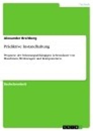 Cover of the book Prädiktive Instandhaltung by Christine Baranowski