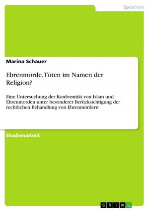 Cover of the book Ehrenmorde. Töten im Namen der Religion? by Jürgen Beckmann