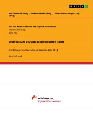Cover of the book Studien zum deutsch-brasilianischen Recht by Markus Scholze