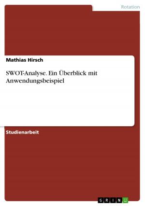 Cover of the book SWOT-Analyse. Ein Überblick mit Anwendungsbeispiel by Stefan Witzmann