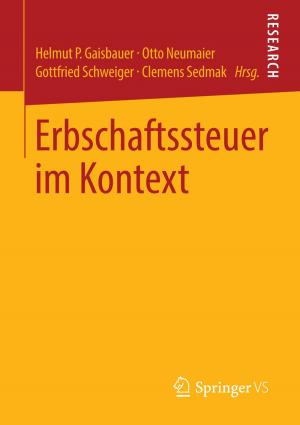 Cover of the book Erbschaftssteuer im Kontext by Roland Eckert