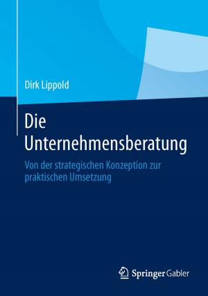 Cover of the book Die Unternehmensberatung by Michael Hilgers