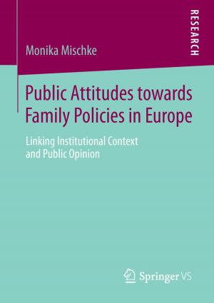 Cover of the book Public Attitudes toward Family Policies in Europe by Karin von Schumann, Claudia Harss