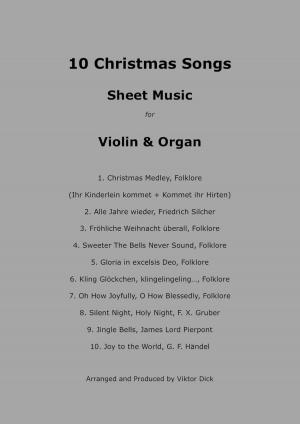 Book cover of 10 Christmas Songs (Violin & Organ)