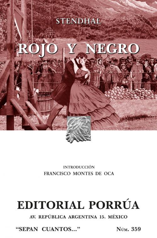Cover of the book Rojo y negro by Stendhal, Editorial Porrúa México