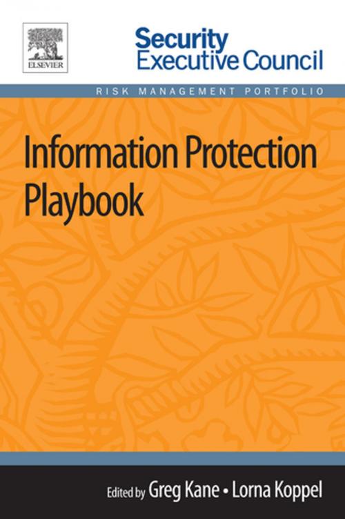 Cover of the book Information Protection Playbook by , Elsevier Science