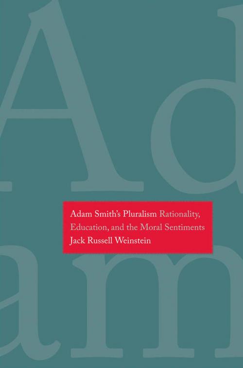 Cover of the book Adam Smith's Pluralism by Jack Russell Weinstein, Yale University Press