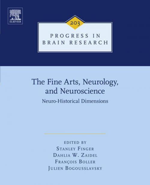 Cover of the book The Fine Arts, Neurology, and Neuroscience by Dahlia W. Zaidel, Francois Boller, Stanley Finger, MD, Julien Bogousslavsky, MD, Elsevier Science