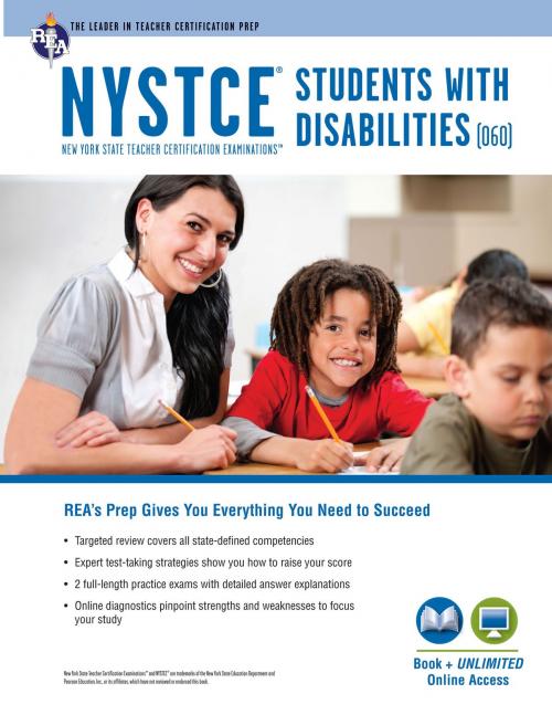 Cover of the book NYSTCE Students with Disabilities (060) Book + Online by Ken Springer, Ann Monroe Baillargeon, PhD, Michelle Chamblin, PhD, Research & Education Association