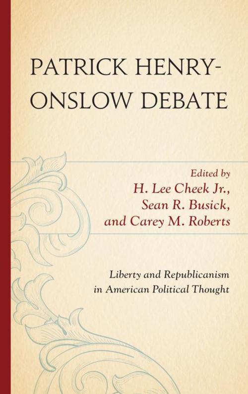 Cover of the book Patrick Henry-Onslow Debate by , Lexington Books