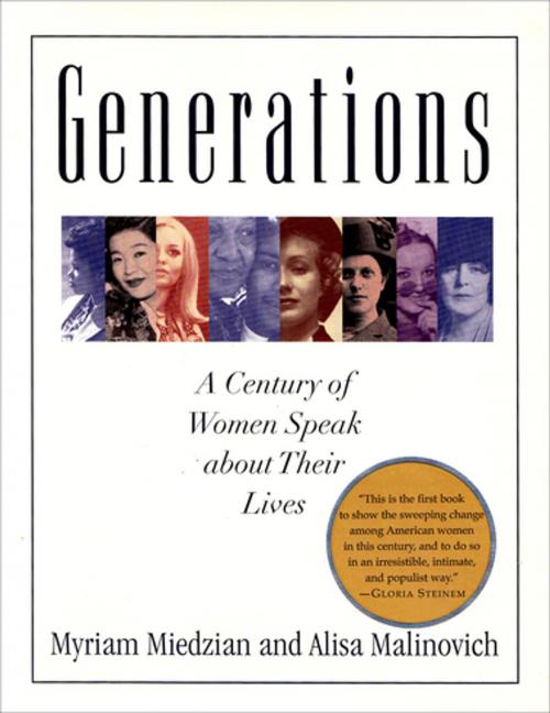 Cover of the book Generations by Myriam Miedzian, Alisa Malinovich, Grove Atlantic