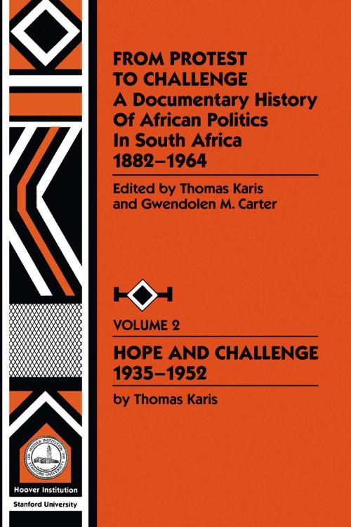 Cover of the book From Protest to Challenge, Vol. 2 by Gwendolyn M. Carter, Thomas Karis, Hoover Institution Press
