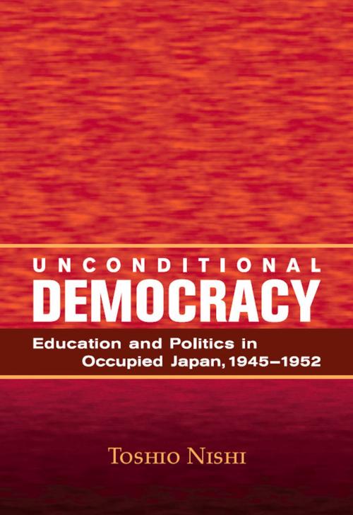 Cover of the book Unconditional Democracy by Toshio Nishi, Hoover Institution Press