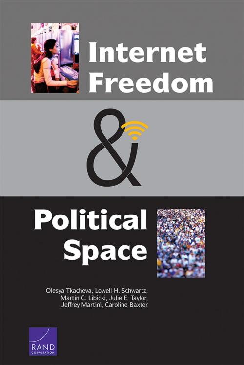 Cover of the book Internet Freedom and Political Space by Olesya Tkacheva, Lowell H. Schwartz, Martin C. Libicki, Julie E. Taylor, Jeffrey Martini, RAND Corporation