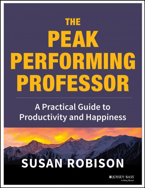 Cover of the book The Peak Performing Professor by Susan Robison, Wiley