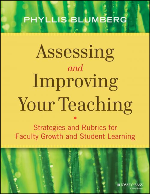 Cover of the book Assessing and Improving Your Teaching by Phyllis Blumberg, Wiley