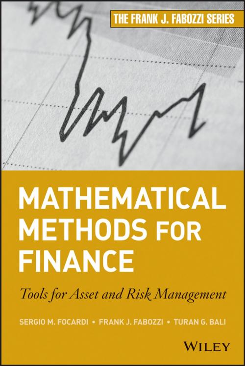 Cover of the book Mathematical Methods for Finance by Sergio M. Focardi, Turan G. Bali, Frank J. Fabozzi, Wiley