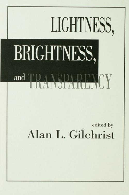 Cover of the book Lightness, Brightness and Transparency by , Taylor and Francis