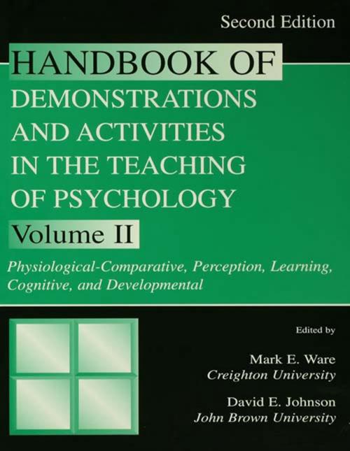 Cover of the book Handbook of Demonstrations and Activities in the Teaching of Psychology by , Taylor and Francis