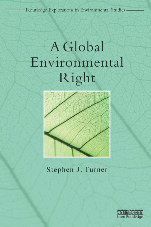Cover of the book A Global Environmental Right by Stephen Turner, Taylor and Francis