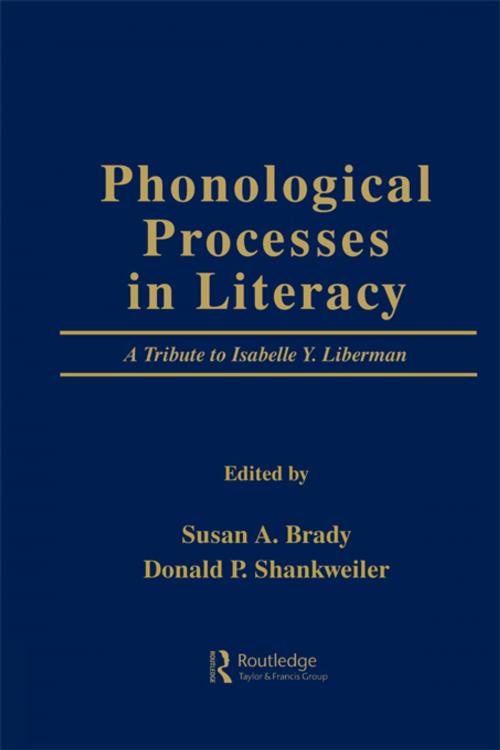 Cover of the book Phonological Processes in Literacy by , Taylor and Francis