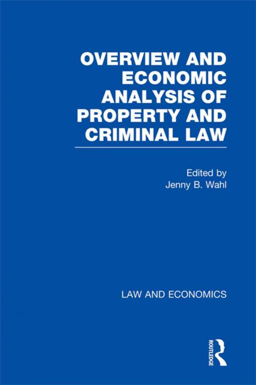 Cover of the book Law and Economics by Jenny B. Wahl, Taylor and Francis