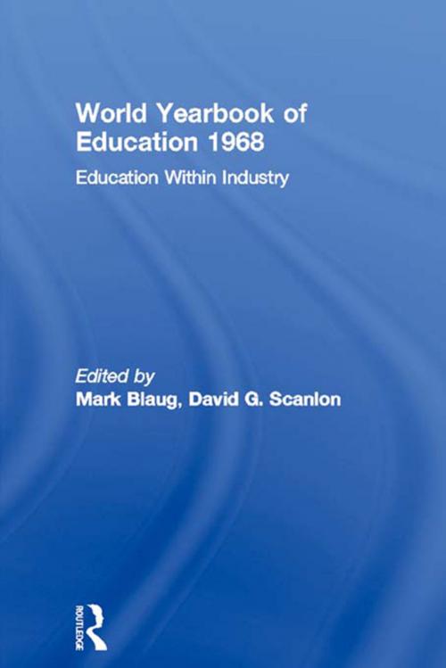 Cover of the book World Yearbook of Education 1968 by , Taylor and Francis