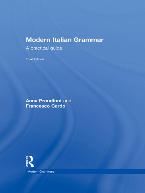 Cover of the book Modern Italian Grammar by Anna Proudfoot, Francesco Cardo, Taylor and Francis