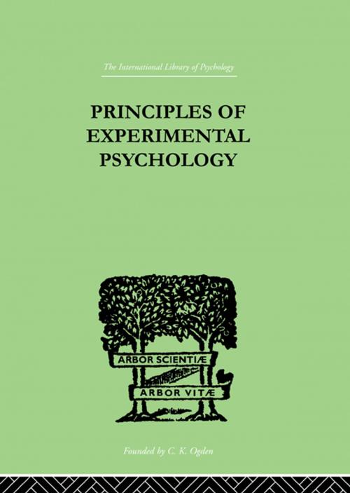 Cover of the book Principles Of Experimental Psychology by Piron, Henri, Taylor and Francis
