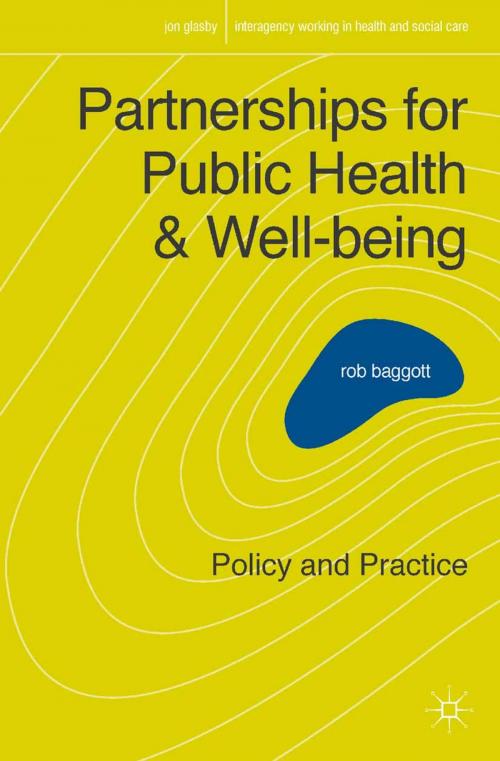 Cover of the book Partnerships for Public Health and Well-being by Rob Baggott, Macmillan Education UK