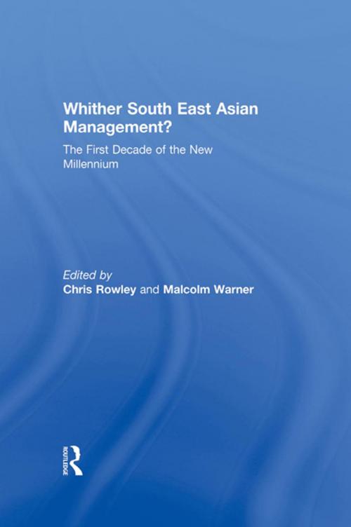 Cover of the book Whither South East Asian Management? by , Taylor and Francis