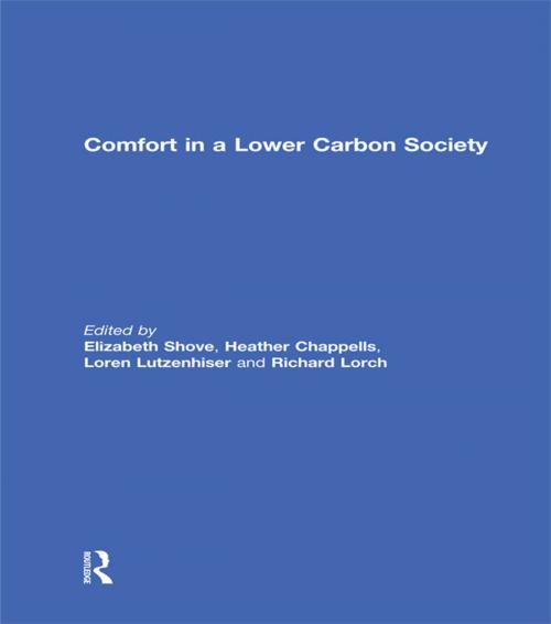Cover of the book Comfort in a Lower Carbon Society by , Taylor and Francis