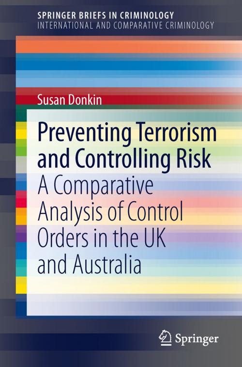 Cover of the book Preventing Terrorism and Controlling Risk by Susan Donkin, Springer New York