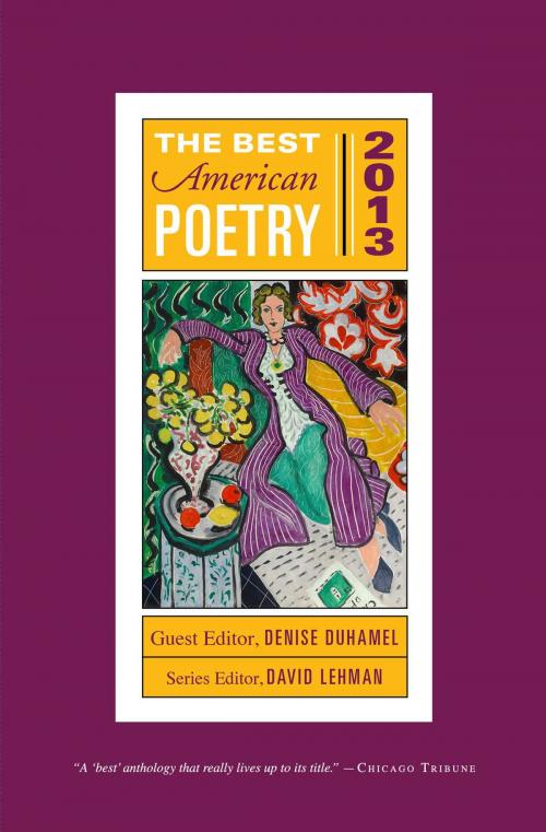 Cover of the book The Best American Poetry 2013 by David Lehman, Scribner