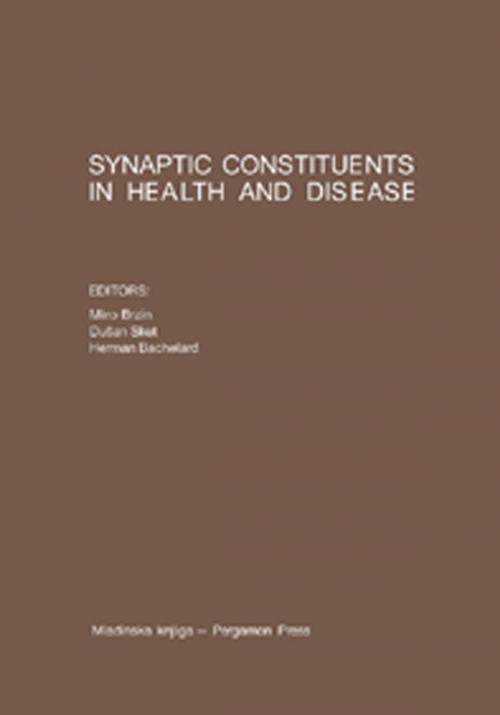Cover of the book Synaptic Constituents in Health and Disease by , Elsevier Science