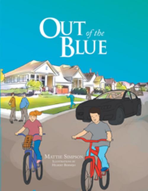 Cover of the book Out of the Blue by Mattie Simpson, Xlibris NZ